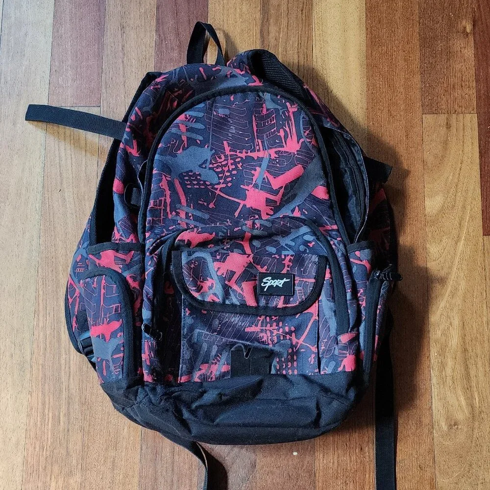 Sport Red/Black Kids Backpack
